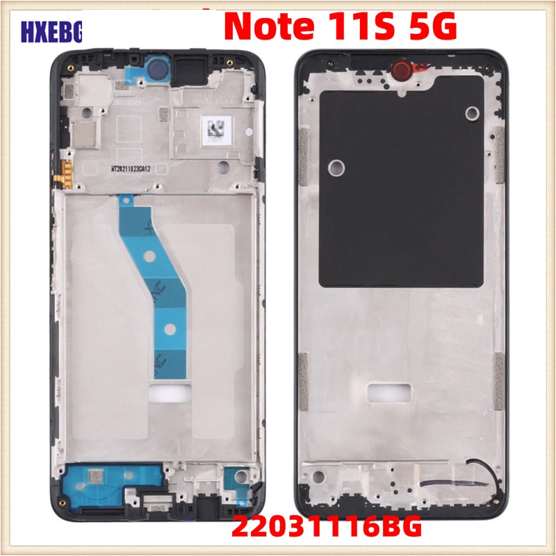 

New For Xiaomi Redmi Note 11S 5G 22031116BG LCD Front Frame Housing Middle Frame Bezel Plate Smartphone Repair Parts