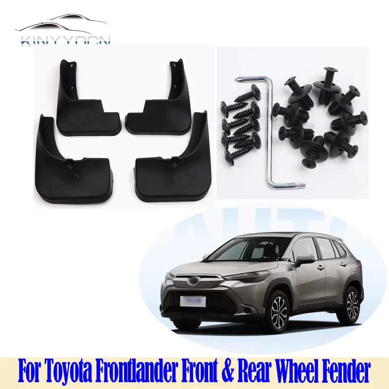 

For Toyota Frontlander Car Mud Guards, Front & Rear Wheel Fender Splash Guards Durable Plastic Mudflaps