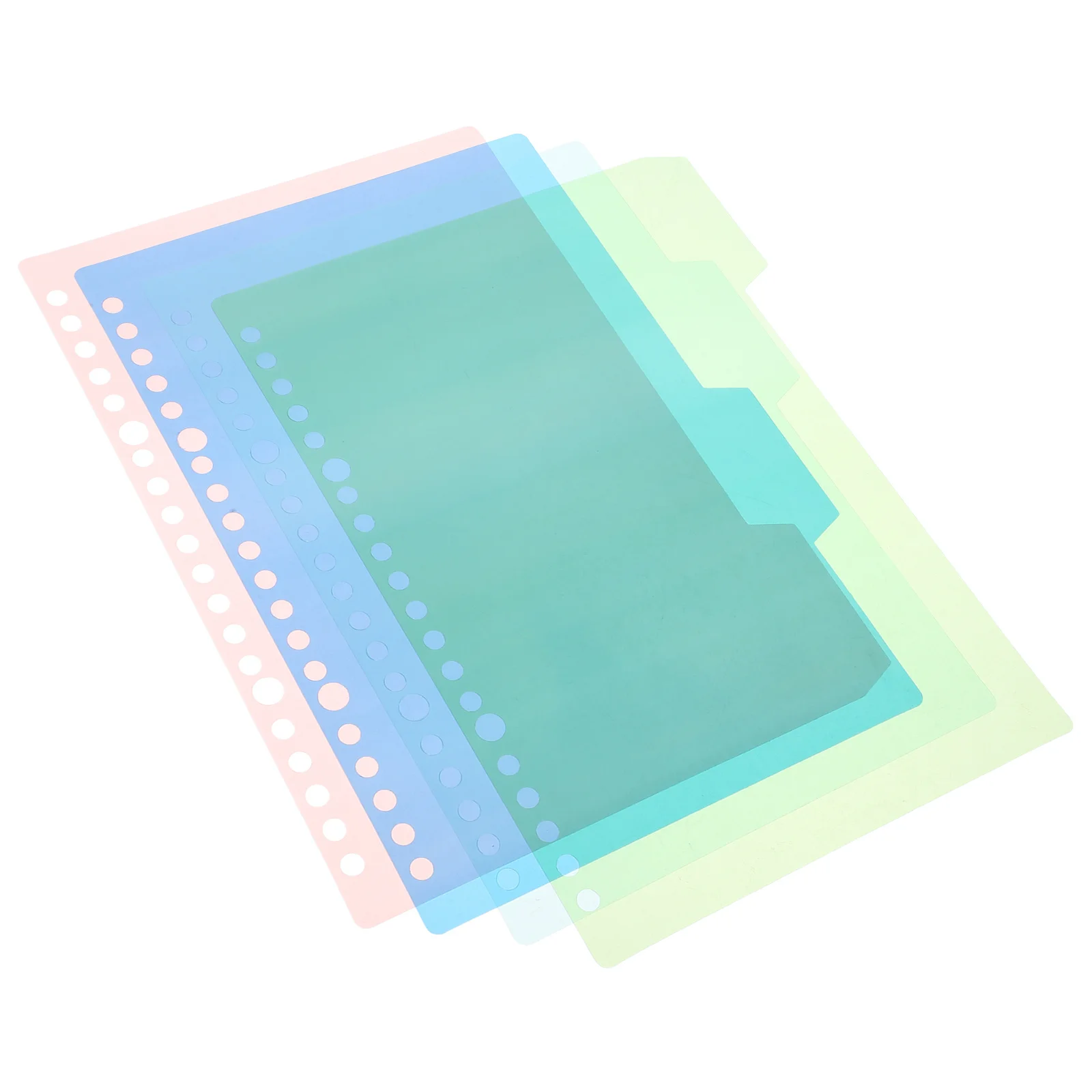 

10 set Plastic Binder Dividers B5 Notebook Index Dividers For Organizing Files Reports School Office Supplies Loose-Leaf Page