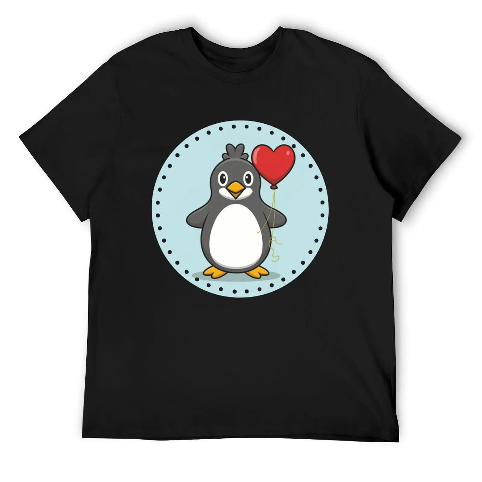 

Penguin with a balloon T-Shirt Man t-shirt clothes shirts graphic Blouse slim fit t shirts for men