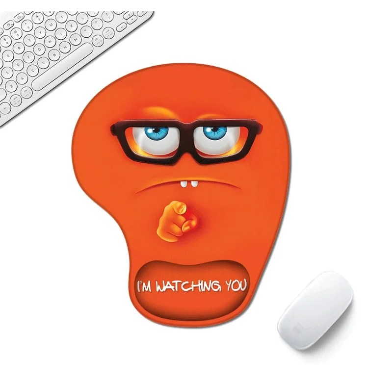 Cartoon-Emoji Silikon-Handgelenkauflage Mauspad 13 Muster Niedlich Büro Gaming Ergonomisch Rutschfest – Detail 5