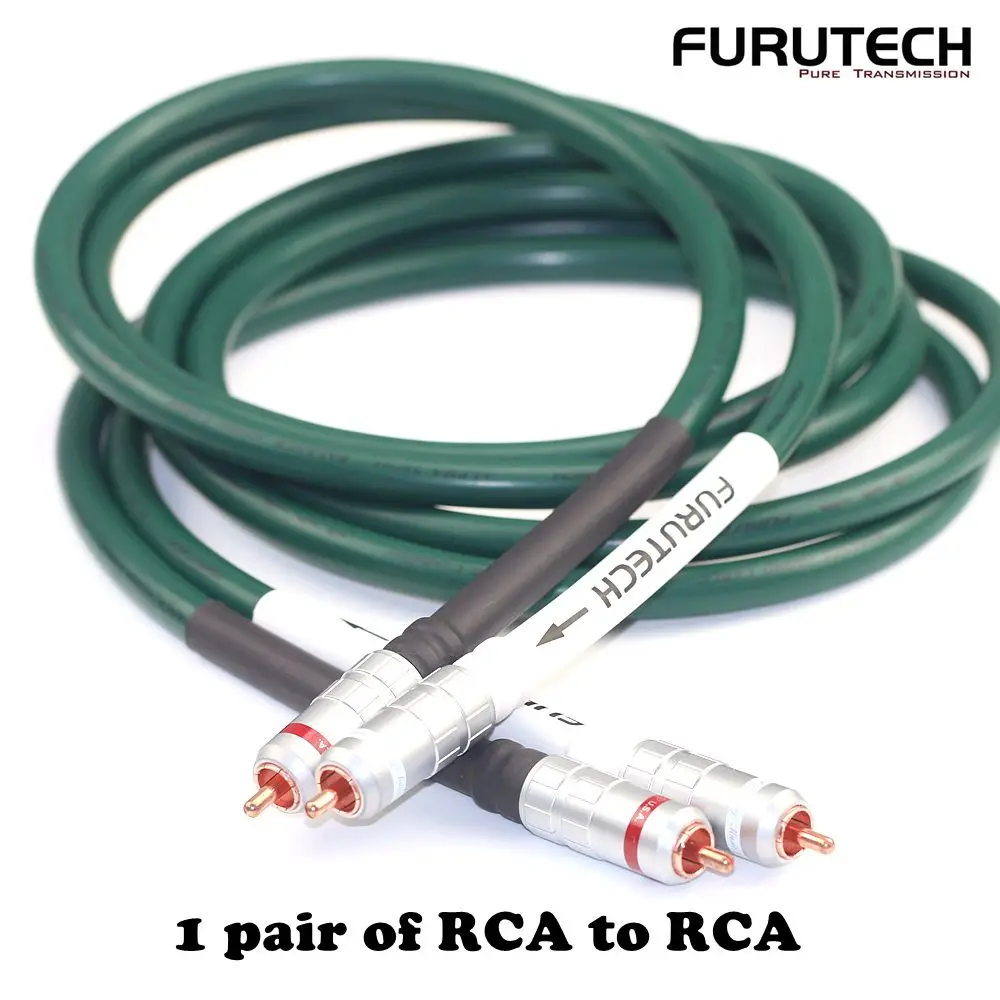 Japanese Furutech FA-220 Single Crystal Copper Signal Line HiFi Double Lotus CD Player Audio Signal Line Male to Male RCA Line