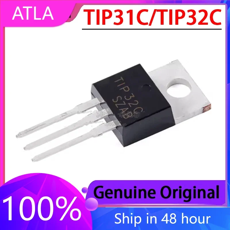 

10PCS New TIP31C TIP32C TO-220 Power Transistor Direct Insert