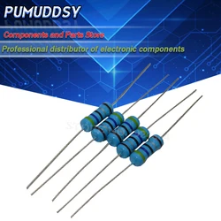 100PCS 1W Metal film resistor 1% 1R ~ 1M 2R 10R 22R 47R 100R 330R 1K 4.7K 10K 22K 47K 100K 330K 470K 1 2 10 22 47 100 330 ohm