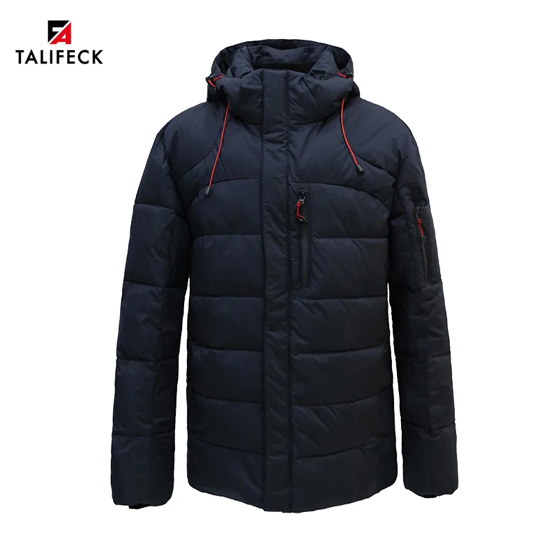 TALIFECK Men Winter Jacket Thick Warm Cotton Padded Jacket Quilted Jacket Sintepon Mens Coat Down Jacket European Size Outwear