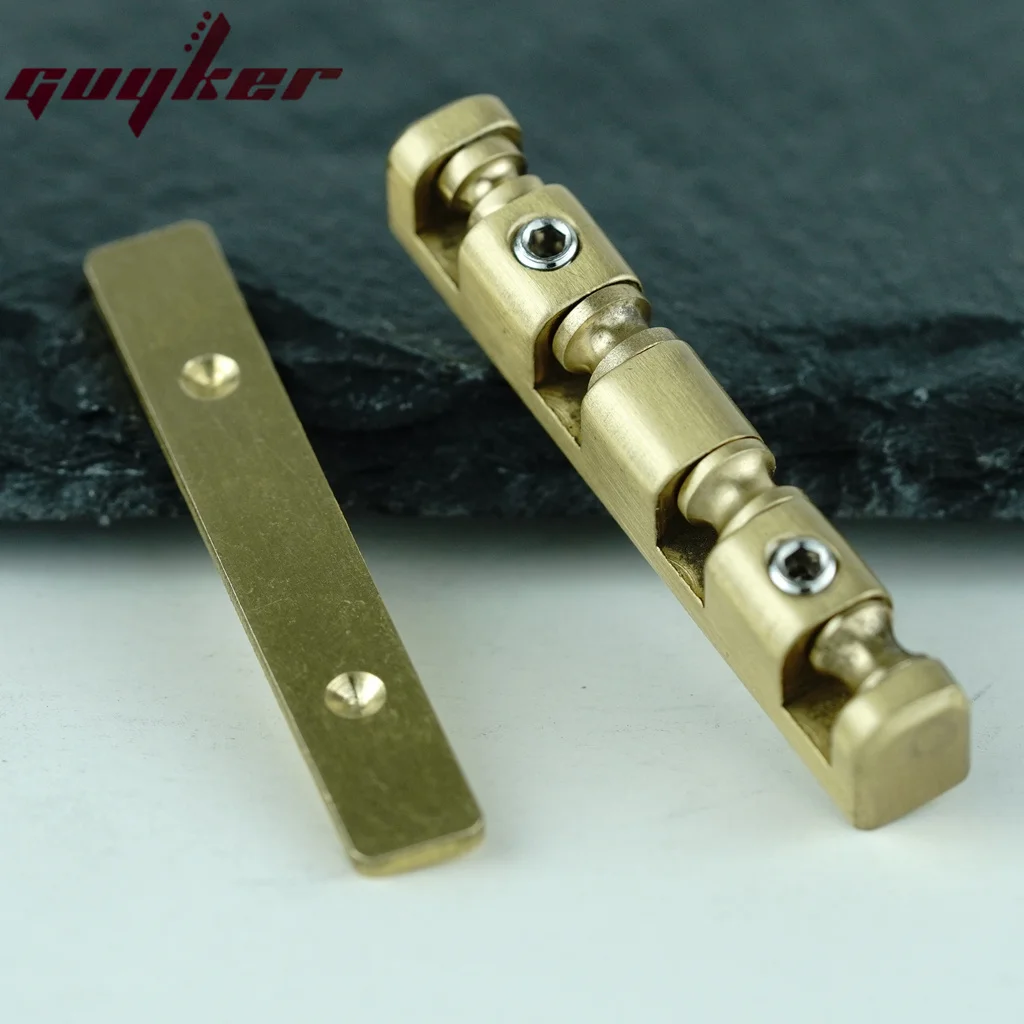 Height Adjustable 38mm Brass Roller Guitar Nut Replacement for 4 String Bass