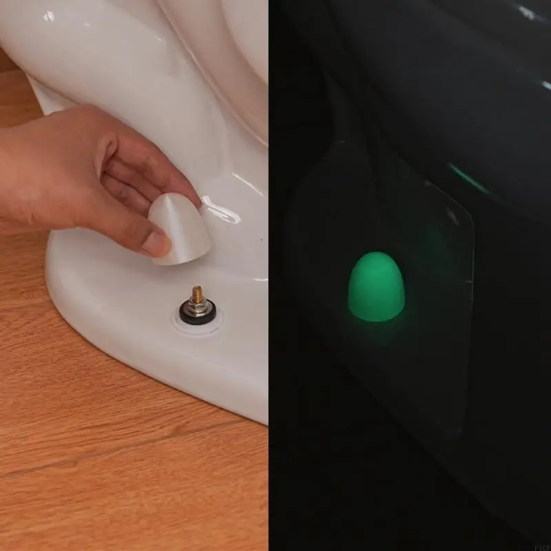 2025 New 4pcs Toilet Bolt Covers for Elderly Night Safety in RVs Settings