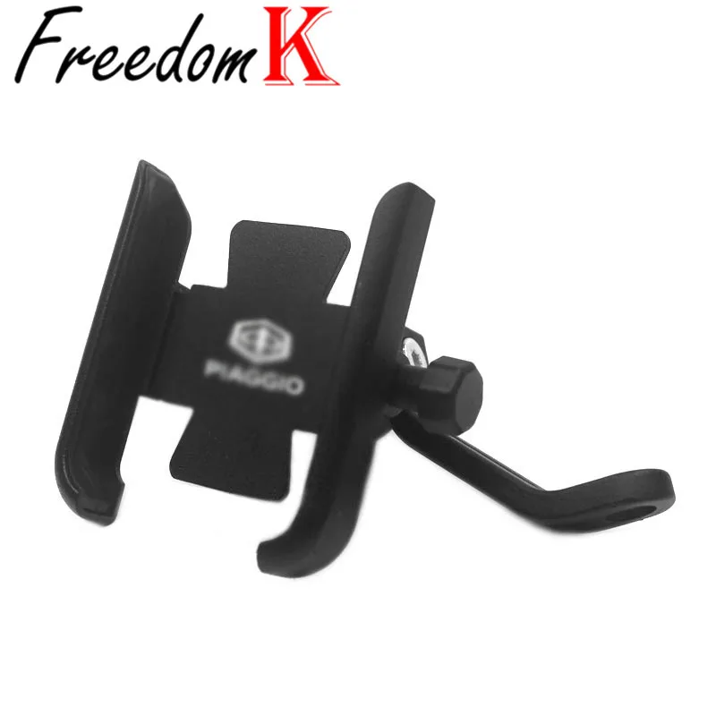 for Piaggio Beverly 300 MP3 500 Medley Liberty Zip 50 150 125 Motorcycle Accessories CNC Handlebar Mobile Phone Holder GPS Stand