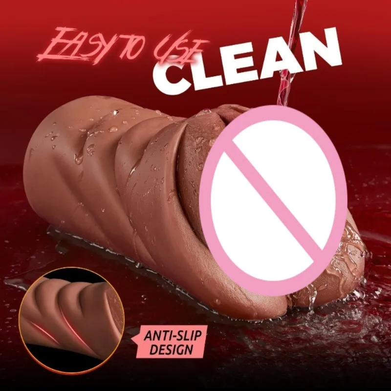 Realistic Pocket Pussy Male Masturbator,Thick Flesh and  Deep Vagina Mouth Adult Toy,Stroker Pussy Sex Toys for Man Masturbator view 5