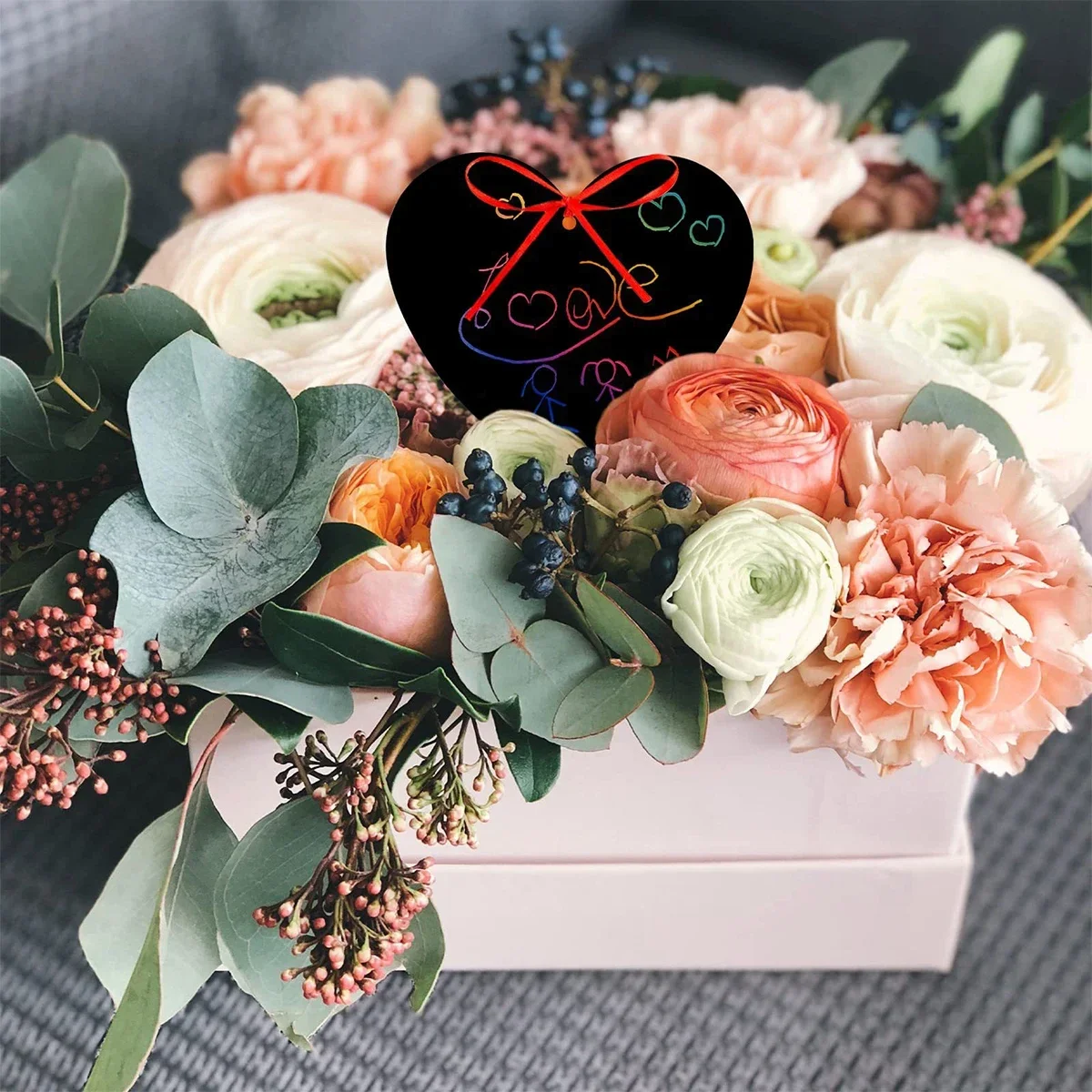 Cartes de vœux magiques à gratter, 12 pièces, couleurs arc-en-ciel, révèle des messages cachés, cadeau de pâques/fête des enfants personnalisable pour les enfants