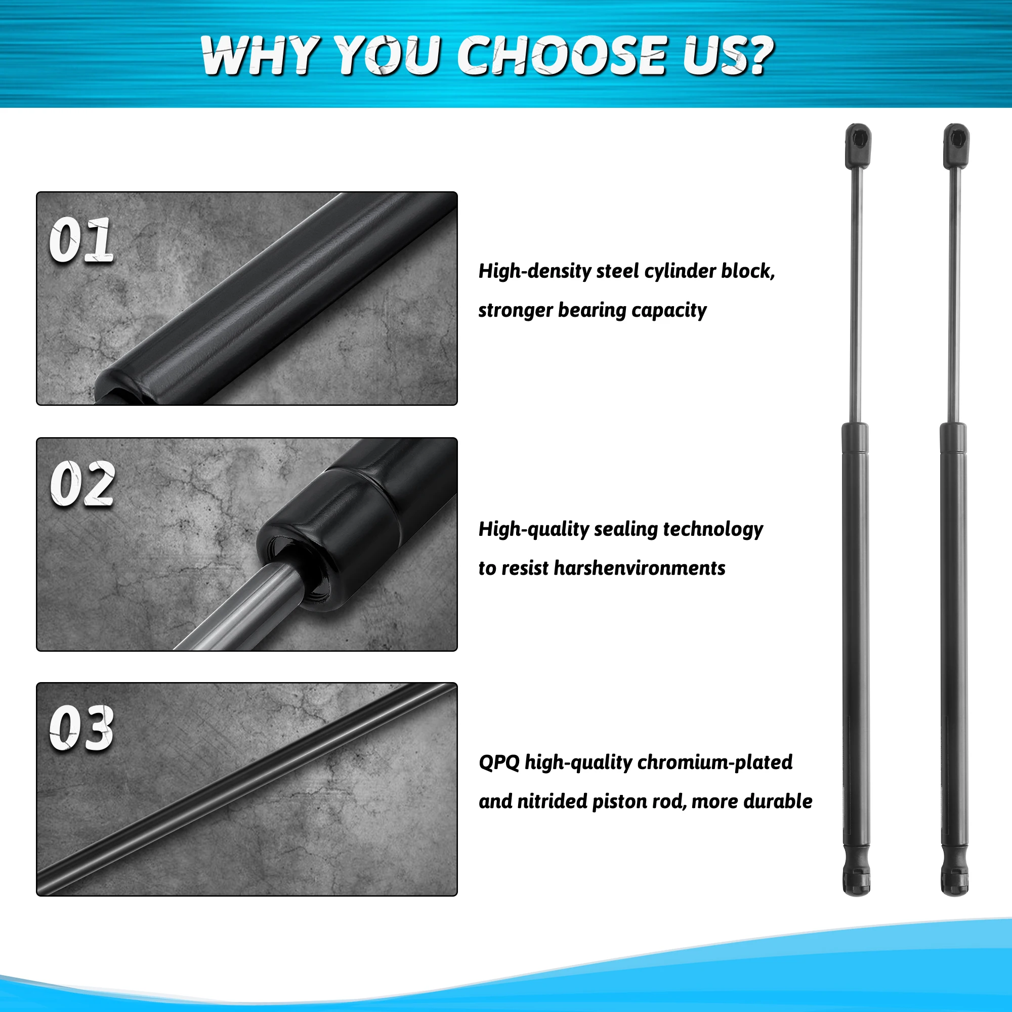 For Hyundai Tucson ix35 2010-2015 Car Trunk Lift Support Spring Shock Absorbe Gas Struts