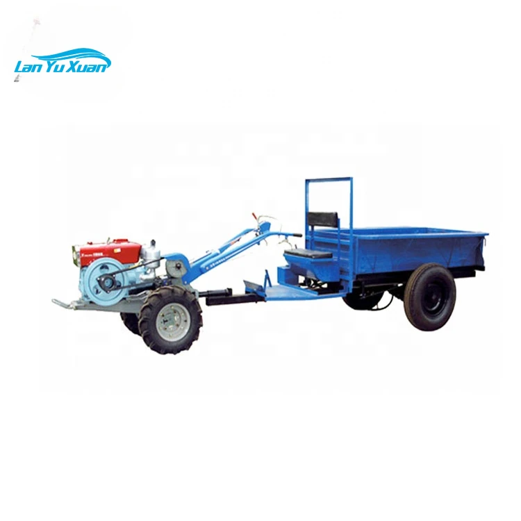 

Hot sales Agriculture hand walking tractor farm trailer 2-wheel mini for sale