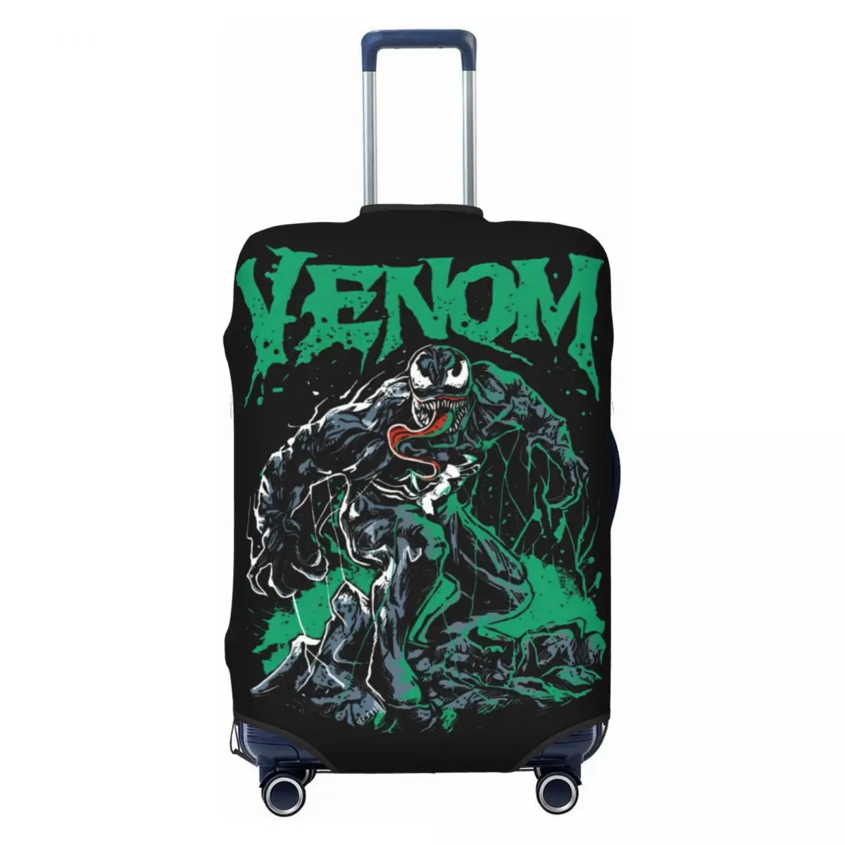 

Чехол для чемодана с графическим рисунком Venom, произная поездка, практичные аксессуары для багажа, протектор