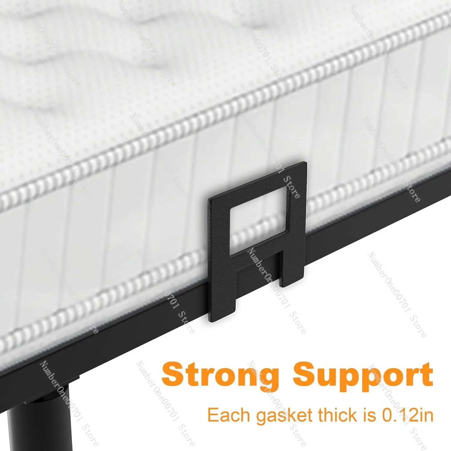 6-Pack Metal Mattress Gripper Clips, Non-Slip Pads to Stop Mattress from Sliding