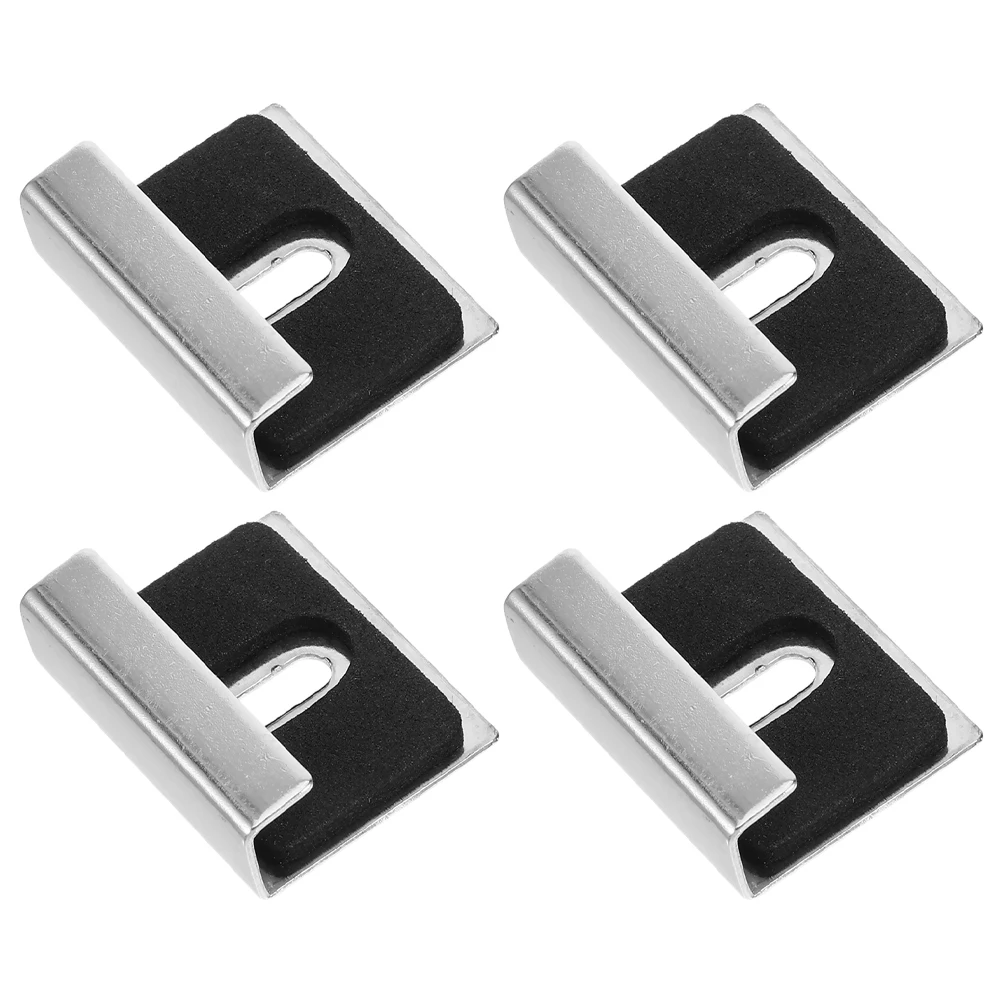 

4 шт. металлические зажимы для зеркал, настенное крепление, безрамные зеркала, стеклянная плитка, сверхмощный держатель для зеркал, кронштейны, винты в комплекте