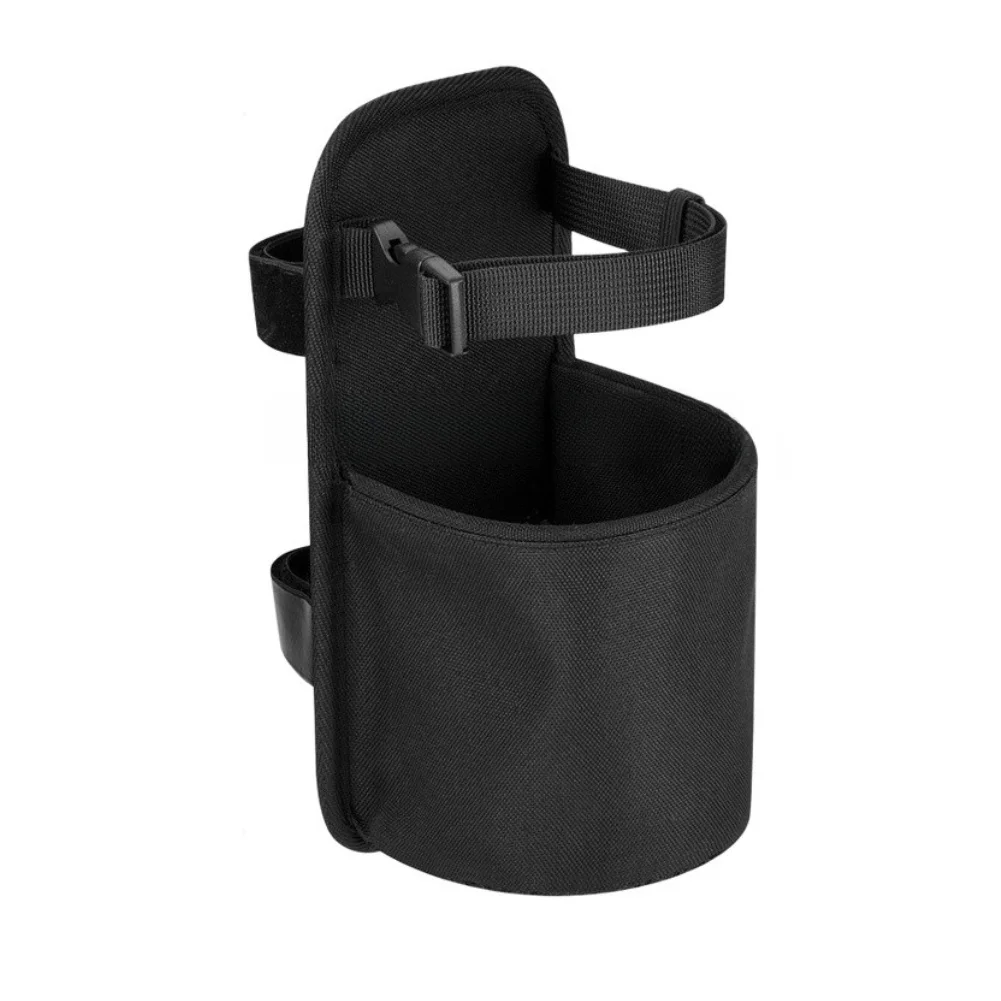 B'lack 900D Nylon Water Bottle Holder Bag With Metal Clip For Horse Saddle For Western Riding Equestrian Storage Pouch