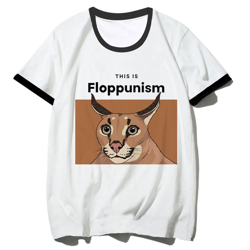 Floppa Tee women comic graphic harajuku t shirt female graphic funny designer clothing