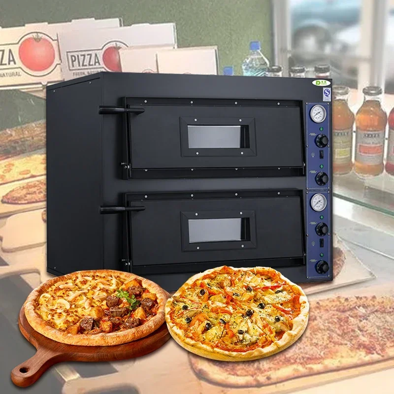 Commercial High Quality Professional Industrial Double Layer Pizza Oven Restaurant Hotel Electric Pizza Oven