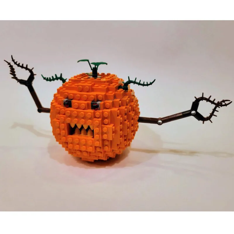 MOC-Ensemble de blocs de construction de Aliments fantôme pour enfants, monstre étranger, figurines d'action, jouets modèles, idées de décoration d'Halloween, cadeau, 344 pièces