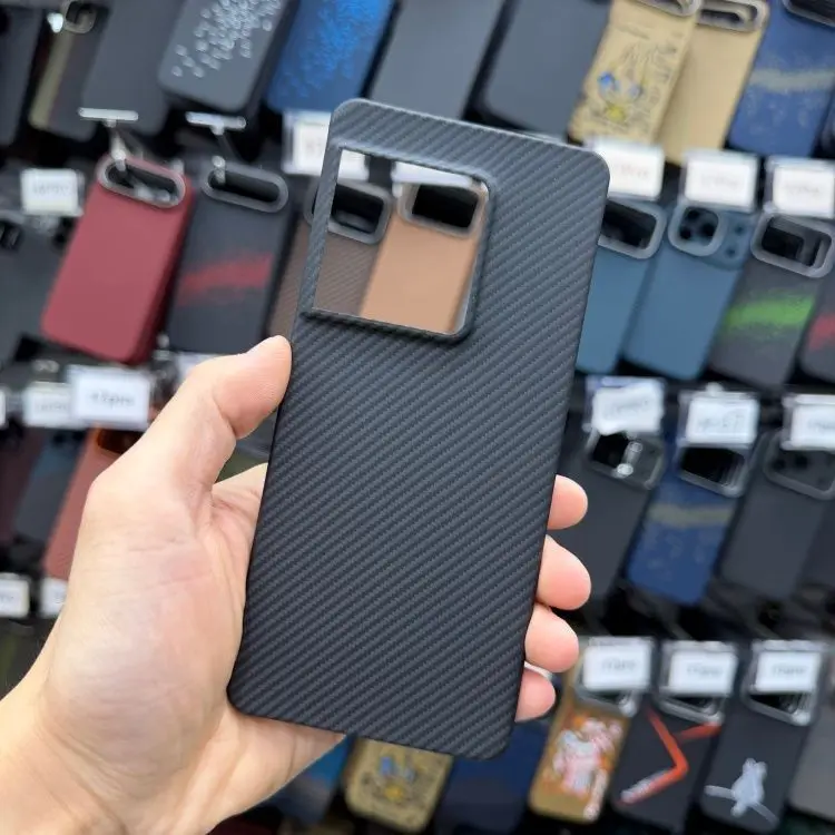 

For Sony Xperia 1 VIII Case Fashion 600D Kevlar Carbon Fiber Textured PC Skin-Friendly Drop-Proof Cover For Sony Xperia1 Viii
