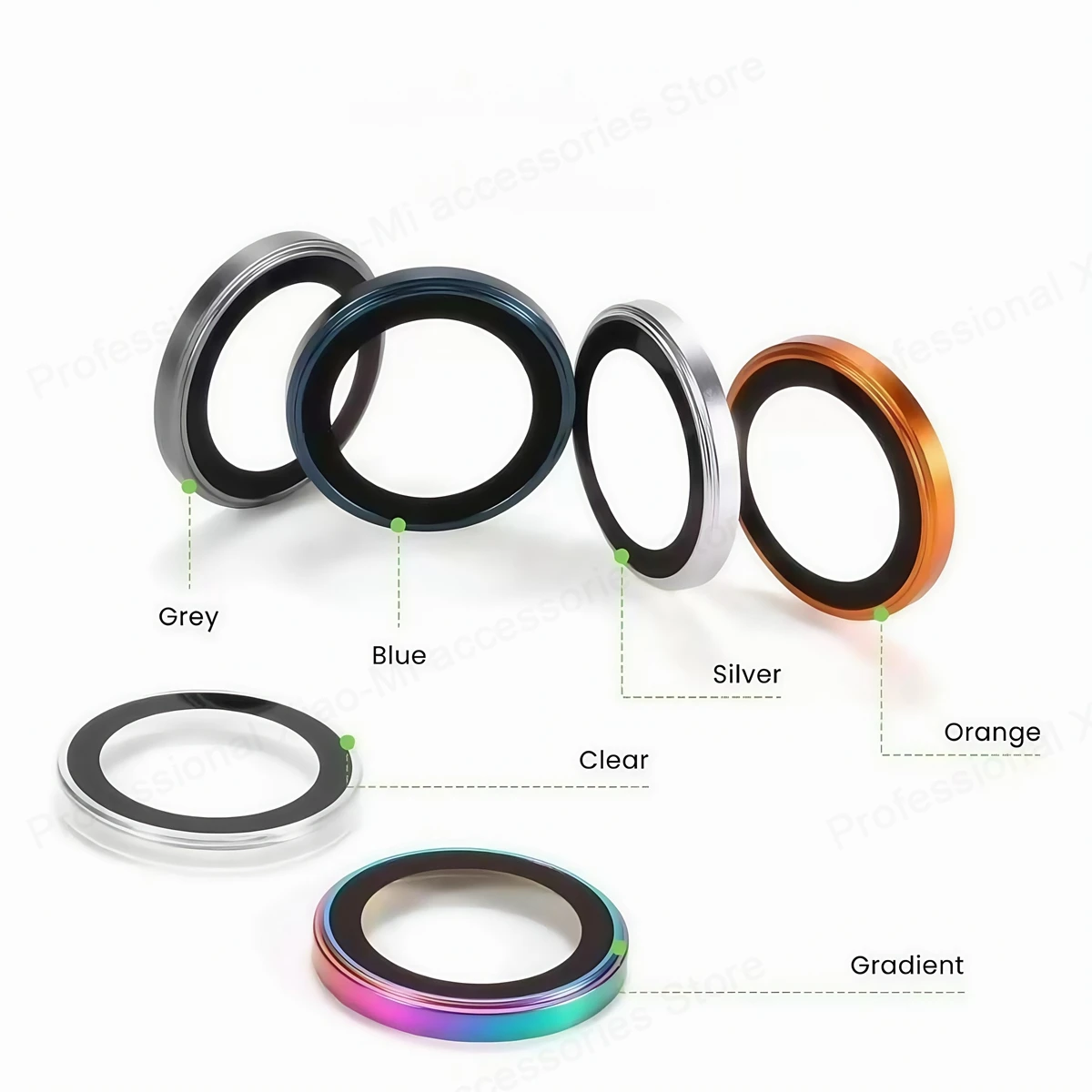 1-3Pcs Original Orange 3D Metal Lens Protector Glass For IPhone 17Pro Max Back Camera Ring Cover For IPhone 17Pro Lens Case