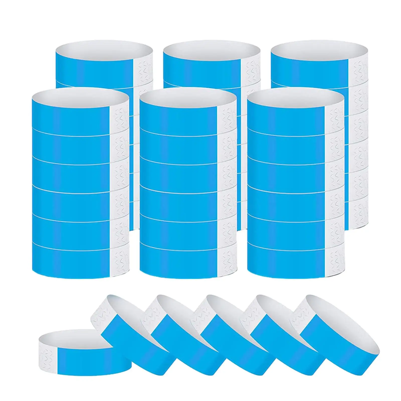 600 Pieces Paper Wristband Armband Bracelet Waterproof And Lightweight Paper for Long Wear Suitable for concerts parties