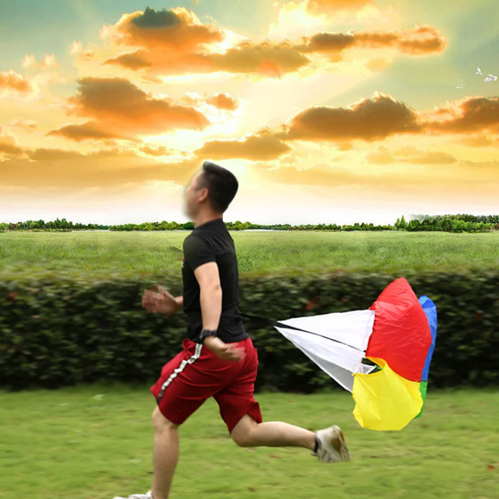 Kid Football Kids Soccer Strength Training Umbrella Parachute for Colorful Running Equipment