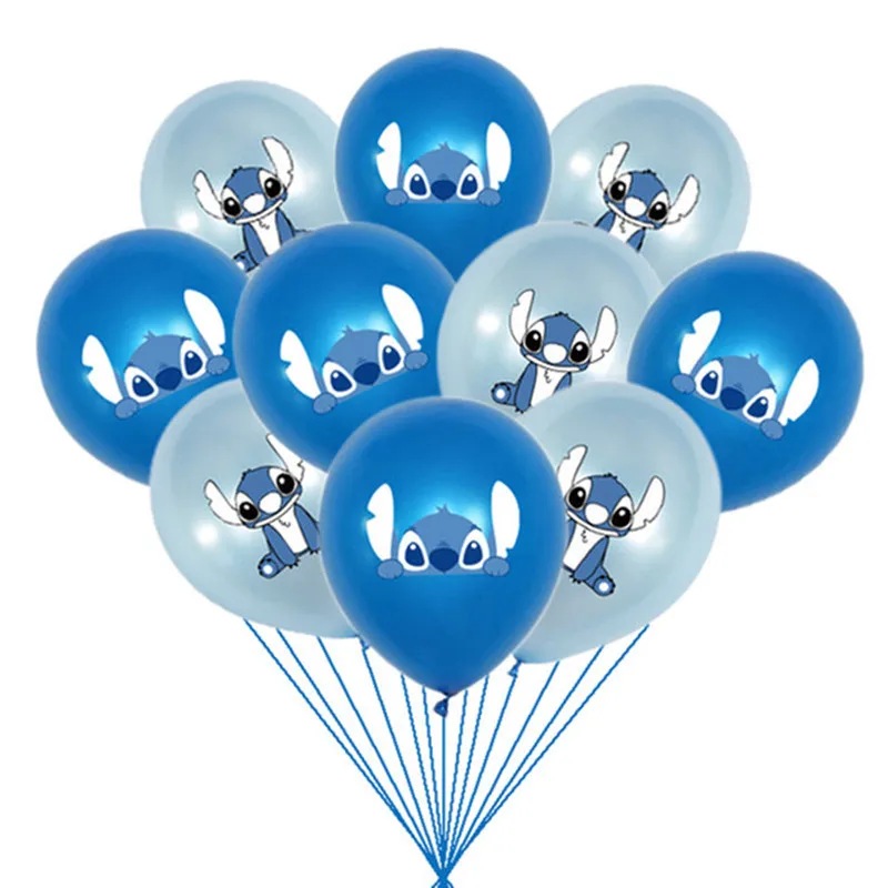 Interstellar Baby Themed Balloons 12 Inch Latex Cartoon Stitch Home Party Decorations Children's Birthday Gifts Baby Shower Toys