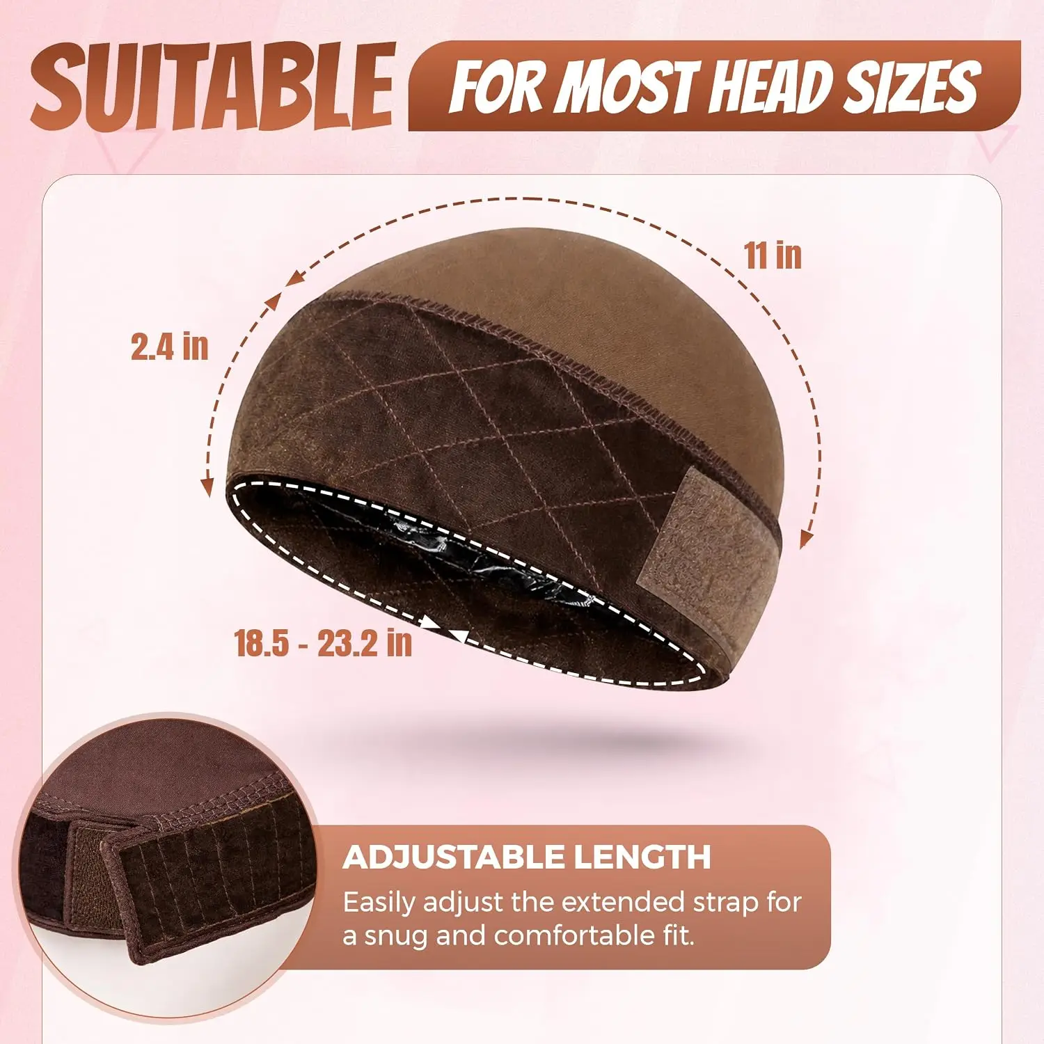 New Non-Slip Wig Grip Cap for Women, Adjustable Breathable Cap,Securely in Place,Reusable Under Wig Cap