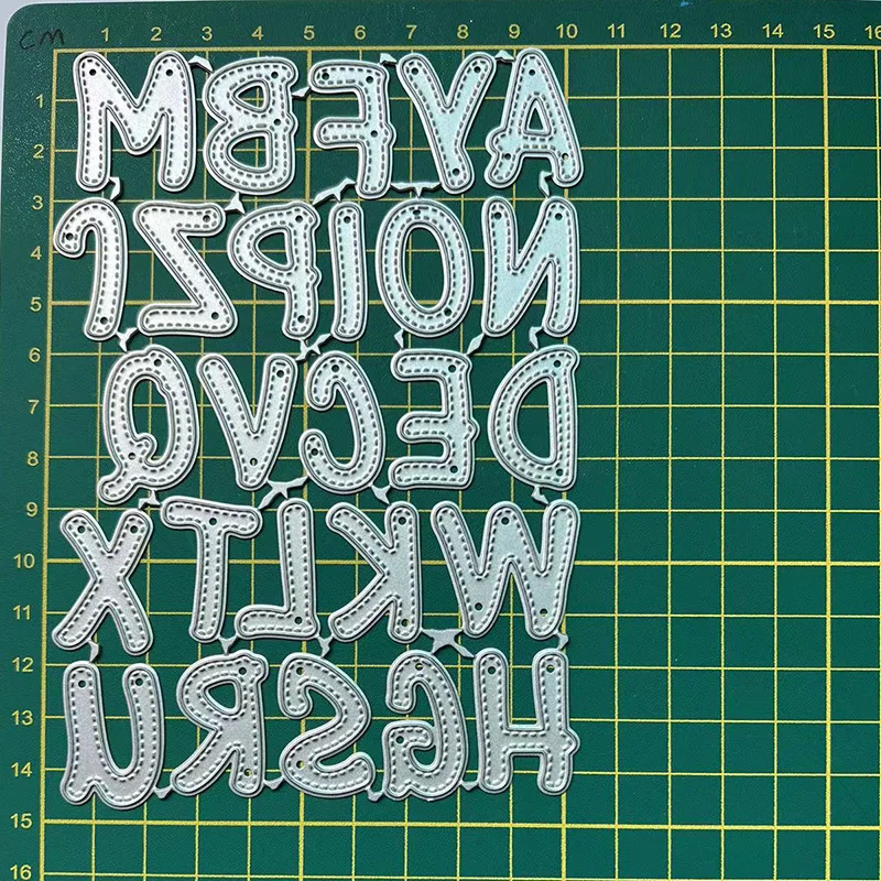 New Capital alphabet Frame Metal Cutting Dies Stencils For DIY Scrapbooking Decorative Embossing Handcraft Template