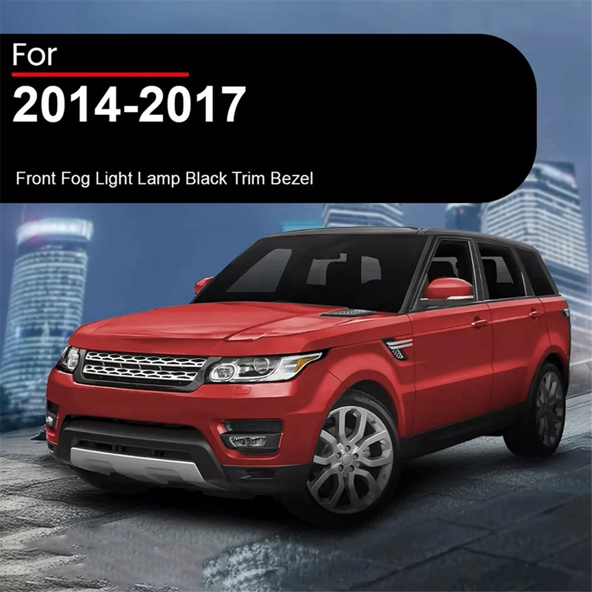 

T45C_LR045225 LR045224 1Pair Left Right Front Bumper Fog Light Cover Bezel for Land Rover Range Rover Sport L494 2014-2017