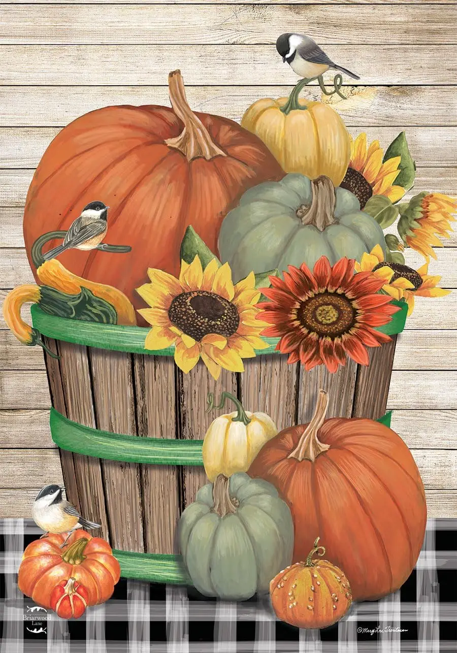 Bountiful Bushel Fall Garden Flag 18