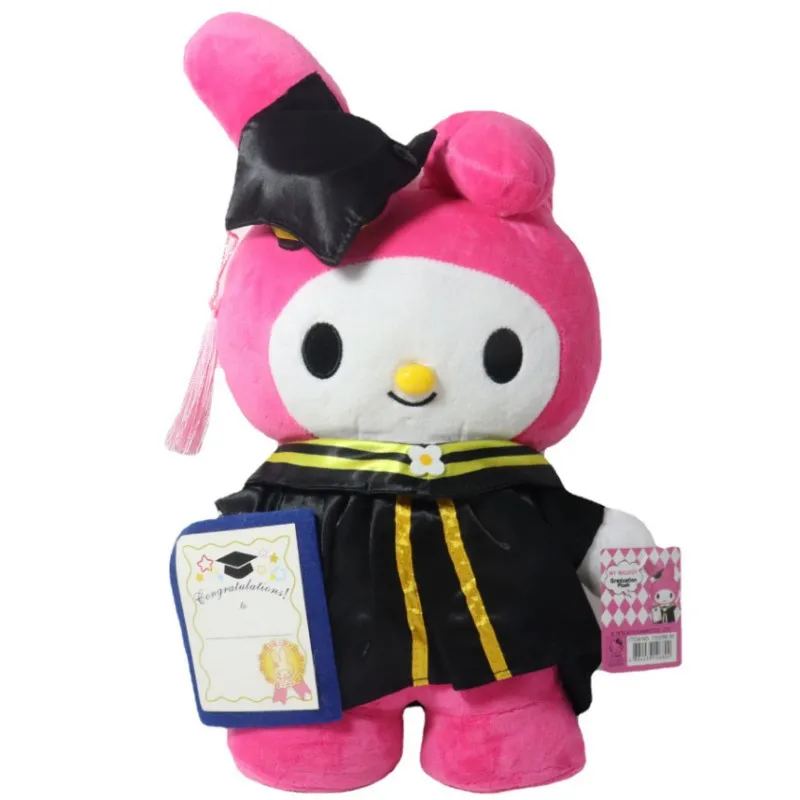 Sanrio Degree Suit Plush Doll Hello Kitty My Melody Little Twin Stars Cosplay College Style Doctor Hat Cartoon Toys Gift