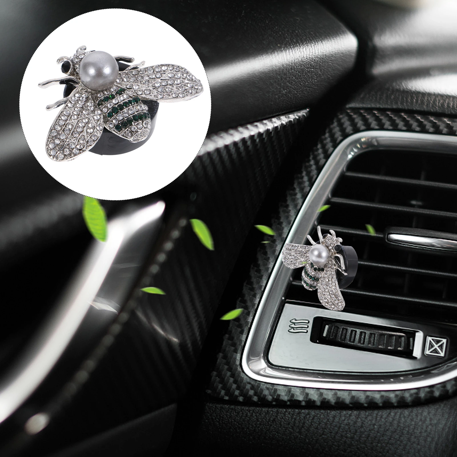 

Bee Perfume Clip Car Vent Outlet Diffuser Aromatherapy Auto Charm Metal Air Decor