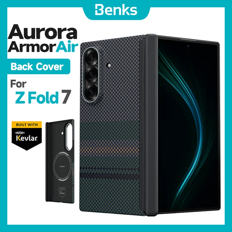 

Benks Z Fold 7 Back Cover ONLY [Comaptible with MagSafe], Aurora ArmorAir for Samsung Galaxy Z Fold 7 Case , Ultra Slim & Light