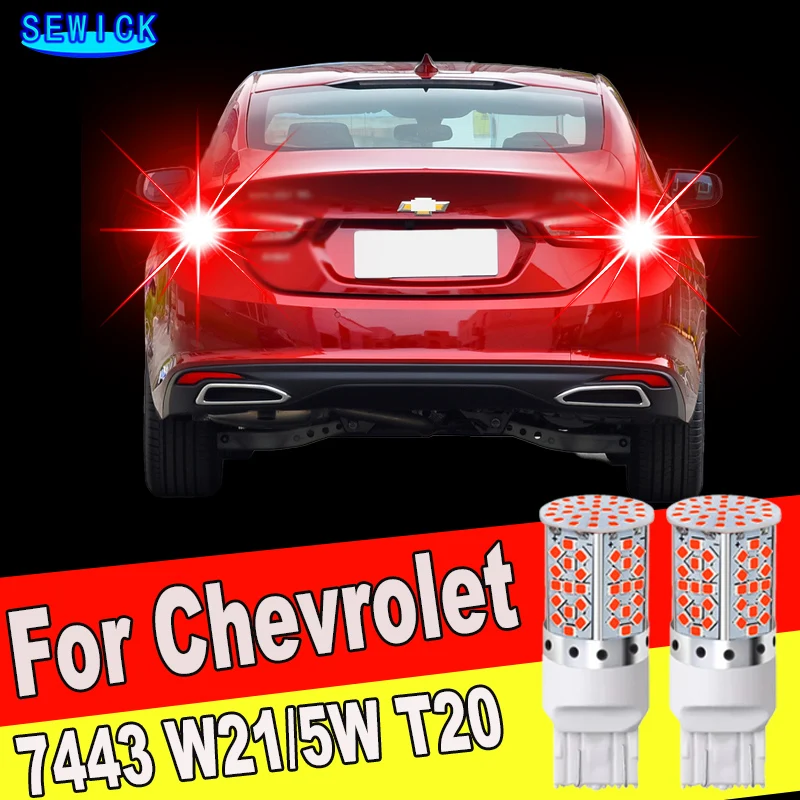 2pcs Car LED Brake Stop Tail Light Blubs No Error For Chevrolet Malibu Limited Impala Silverado Sonic SS Suburban Tahoe Traverse