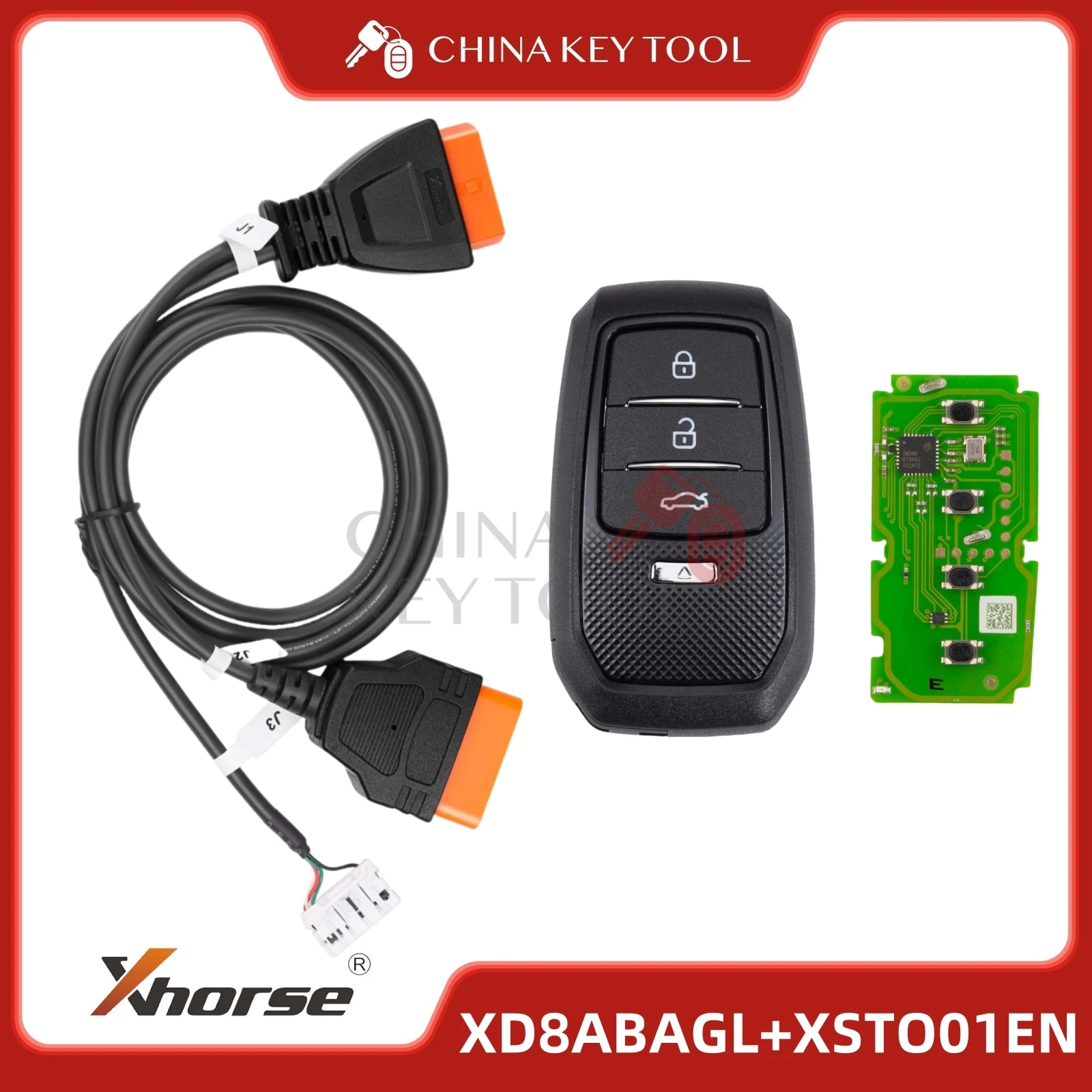 Xhorse Xd8abag Kabel Voor Toyota Ba Jaar Na 2022, Ondersteuning Van Alle Sleutels Verloren En Het Toevoegen Van Sleutel, Geschikt Voor Vvdi-Pad, Max Pro Ft-Obd