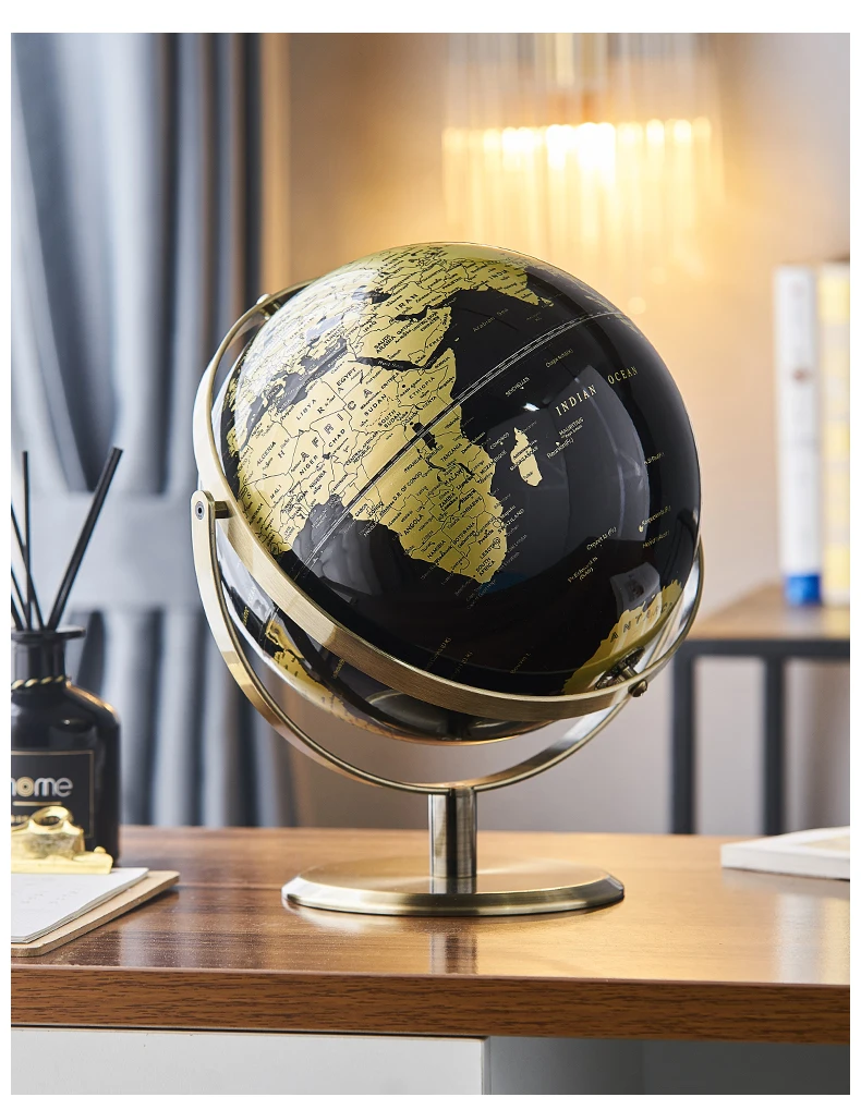 Home Decor Zubehör Retro Weltkugel Moderne Lernweltkarte Globus Kinder Studie Schreibtisch Dekor Globus Geographie Kinder Bildung – Detail 13