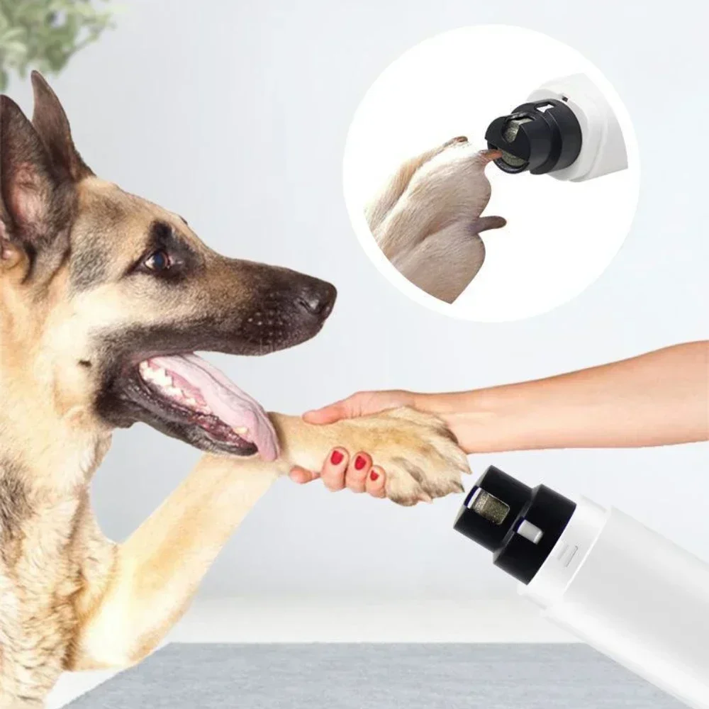 Electric Pet Nail Clipper USB Charging Dog Nail Grinder Portable Puppy Cat Nails Pet Grooming Tools For Small Medium Large Dogs