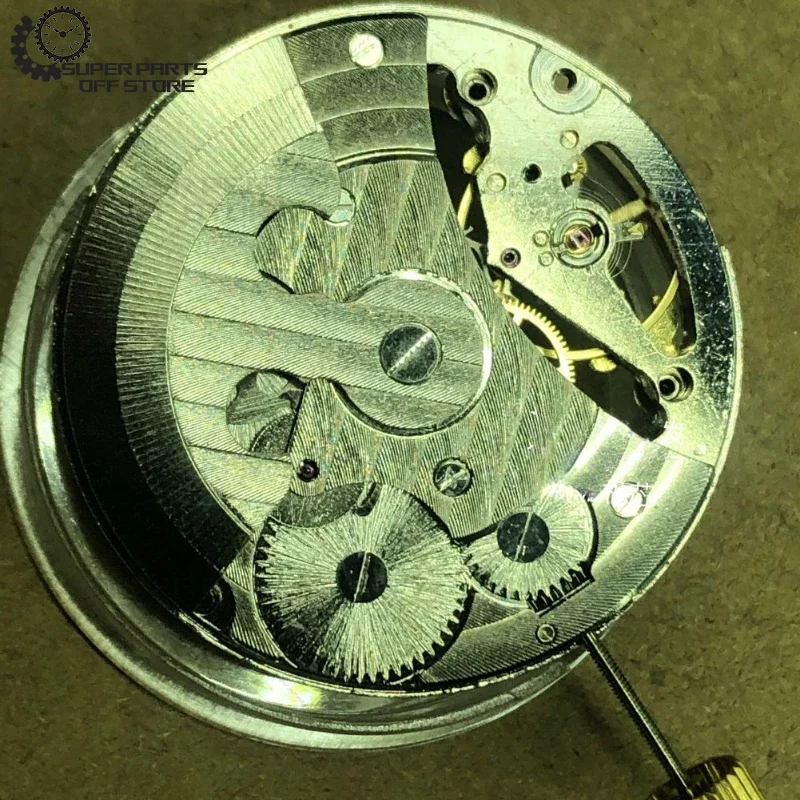 Accessori per orologi, macchinario automatico cinese movimento con incisione cava a doppio fuso orario, due volte, sei in punto balance wheel