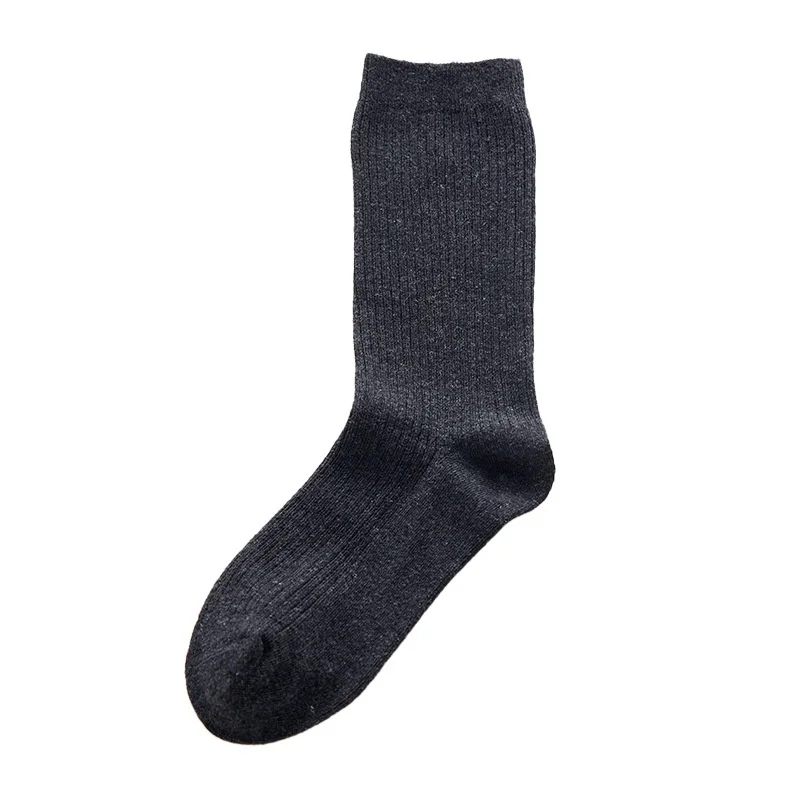 Birdtree, 3Pairs Wool Blended Socks, Women's Warmth Breathable Knitted Socks, High Elastic, Spring Summer Autumn S6O310JF