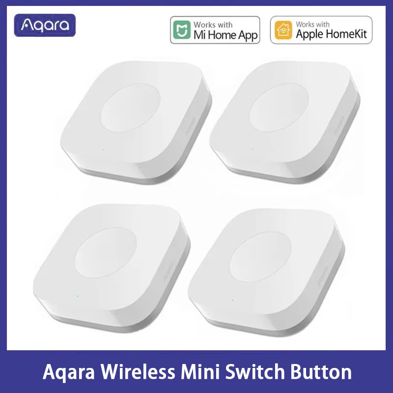 

Aqara Smart Wireless Mini Switch Zigbee One Key Control Button for Homekit Xiaomi Mihome Smart Home Security