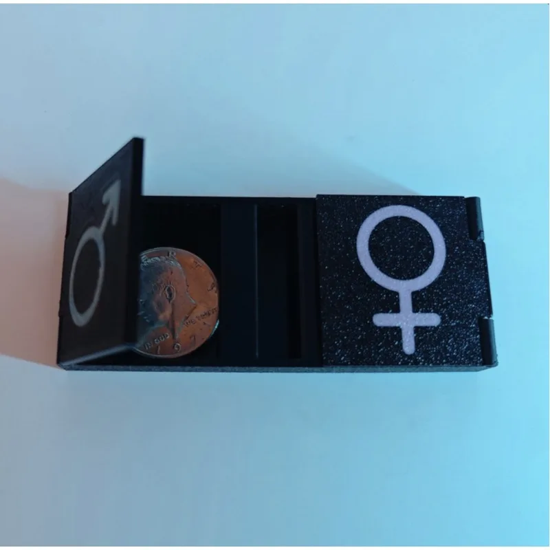 Slide and Vanish Box Close Up Magic Tricks Gimmicks Illusions Coin Magic Props Funny Object Vanish Magician Funny Games Magia