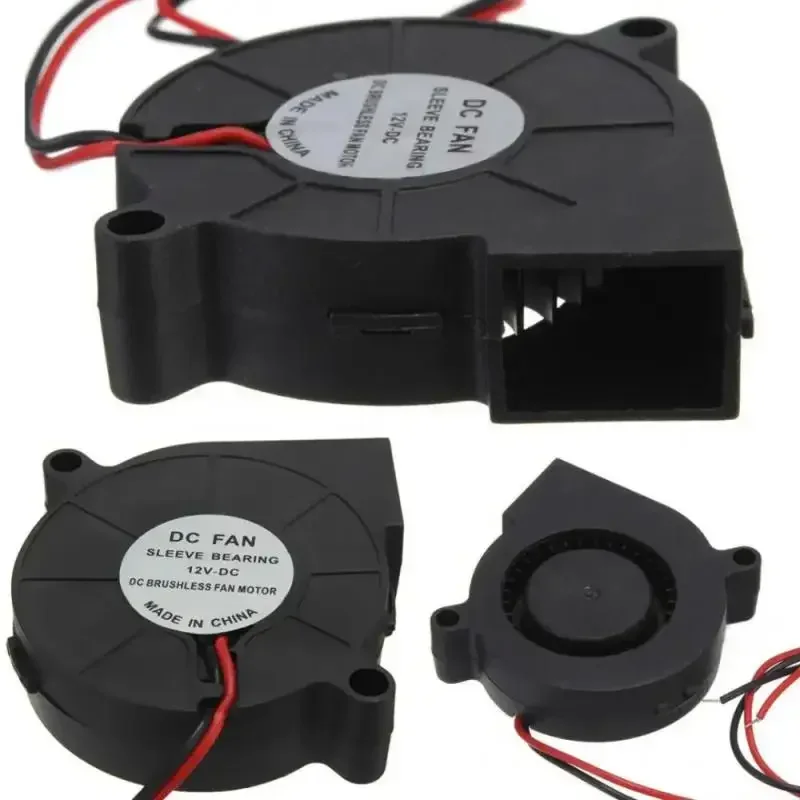 Prusa I3 MK3 سوبر صامت 5015 مروحة كروية مزدوجة ضربة شعاعي مروحة تبريد هيدروليكية كم تحمل مروحة أمامية برودة المبرد تيار مستمر 5 فولت