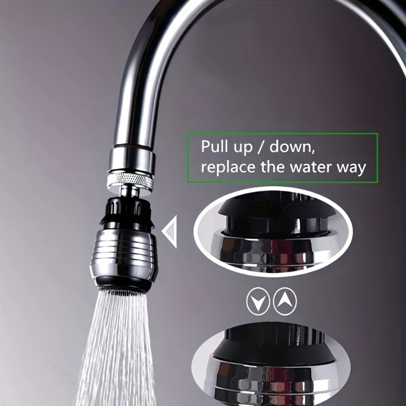 360 Rotate Swivel Faucet Nozzle Filter Adapter Water Saving Tap Aerator Diffuser