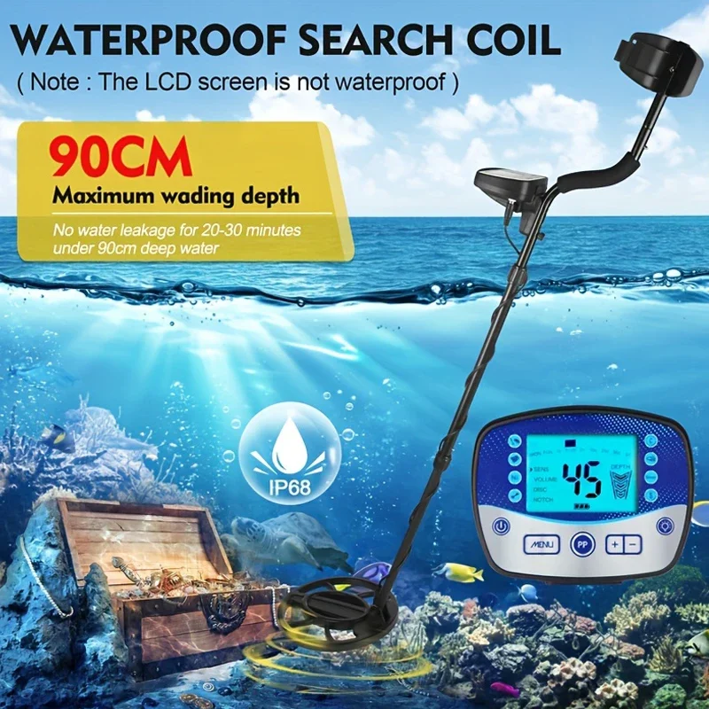 Waterproof T11 Metal Detector Underground Professional Depth Highly Sensitive Gold Detector Treasure Hunter Detecting pointer