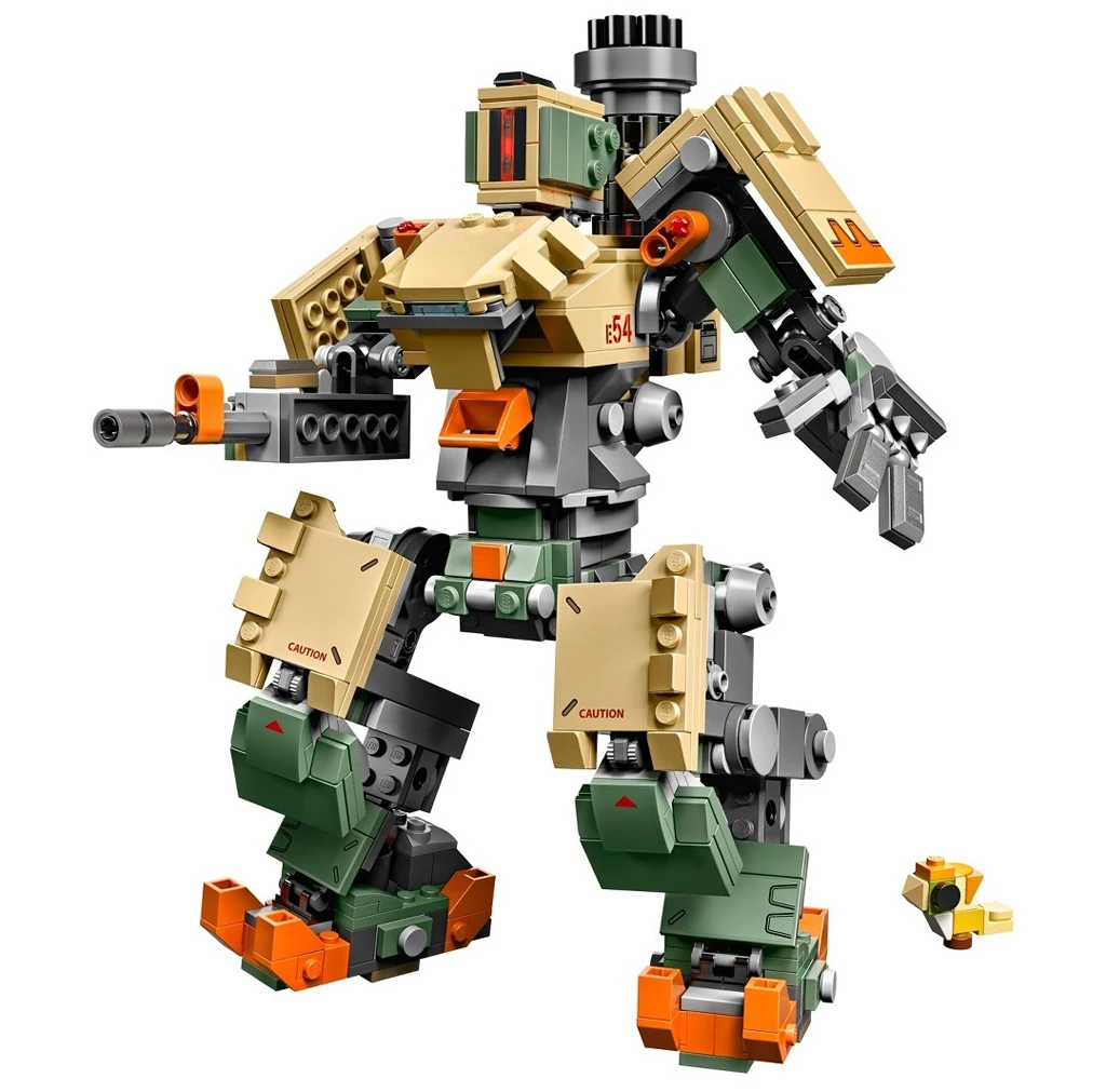 602 PCS Bastion Overwatch Bastion and the Little Bird  the Overwatch series building block set 75974 For Children Toy