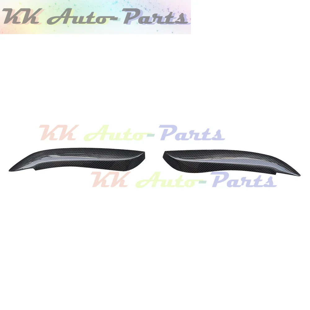 2pcs Crabon Fiber Head light Eyelid Eyebrow Cover Trim for Toyota Starlet Glanza EP91 Car Accessories