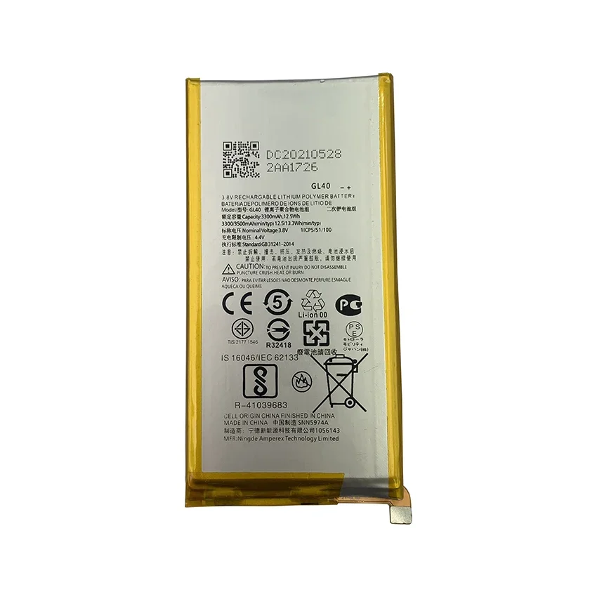 100% Original Battery GL40 3510mAh For Motorola Moto Z Play ZPlay Droid XT1635-01 XT1635-02 XT1635-03 XT1635 SNN5974A Bateria