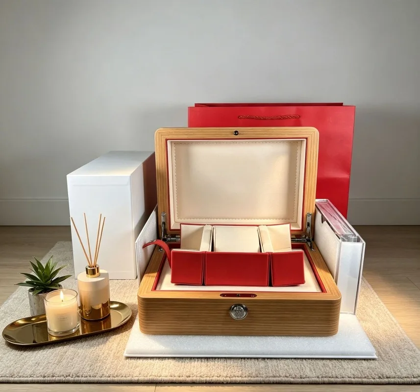 For Luxury Wooden Watch Box, Premium Gift Display Case for Watch Collection